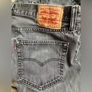 Levi’s 501 Black Fade red tag button-fly / noir délavé 36x30